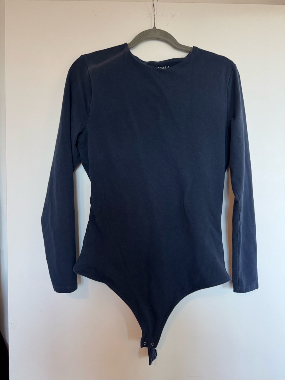 A+F Long Sleeve Navy One-Piece Bodysuit